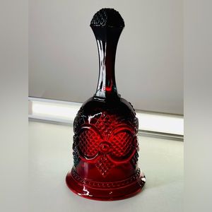 1 Avon 1876 Cape Cod Ruby Red Collection- Christmas 1979 Hostess Dinner Bell